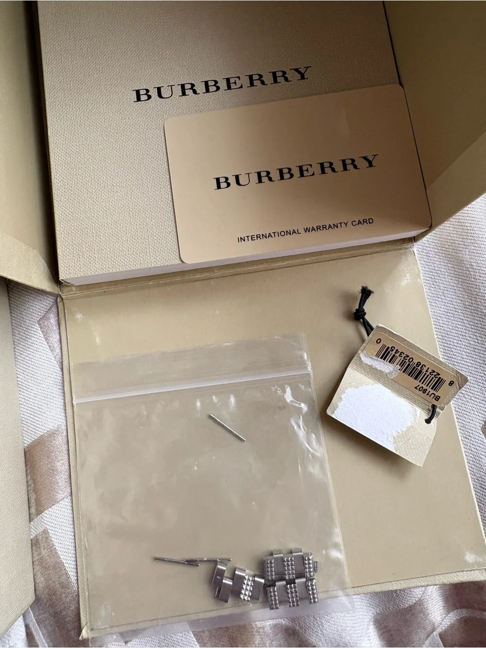 Burberry Silver Watch Links & Replacement Pins